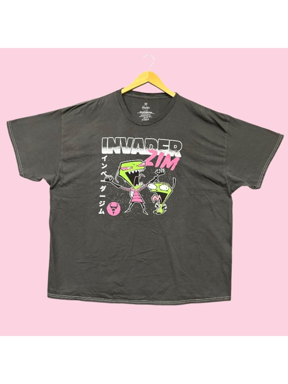 Nickelodeon Invader Zim & Gir Cartoon Poster Oversized Tee 2X